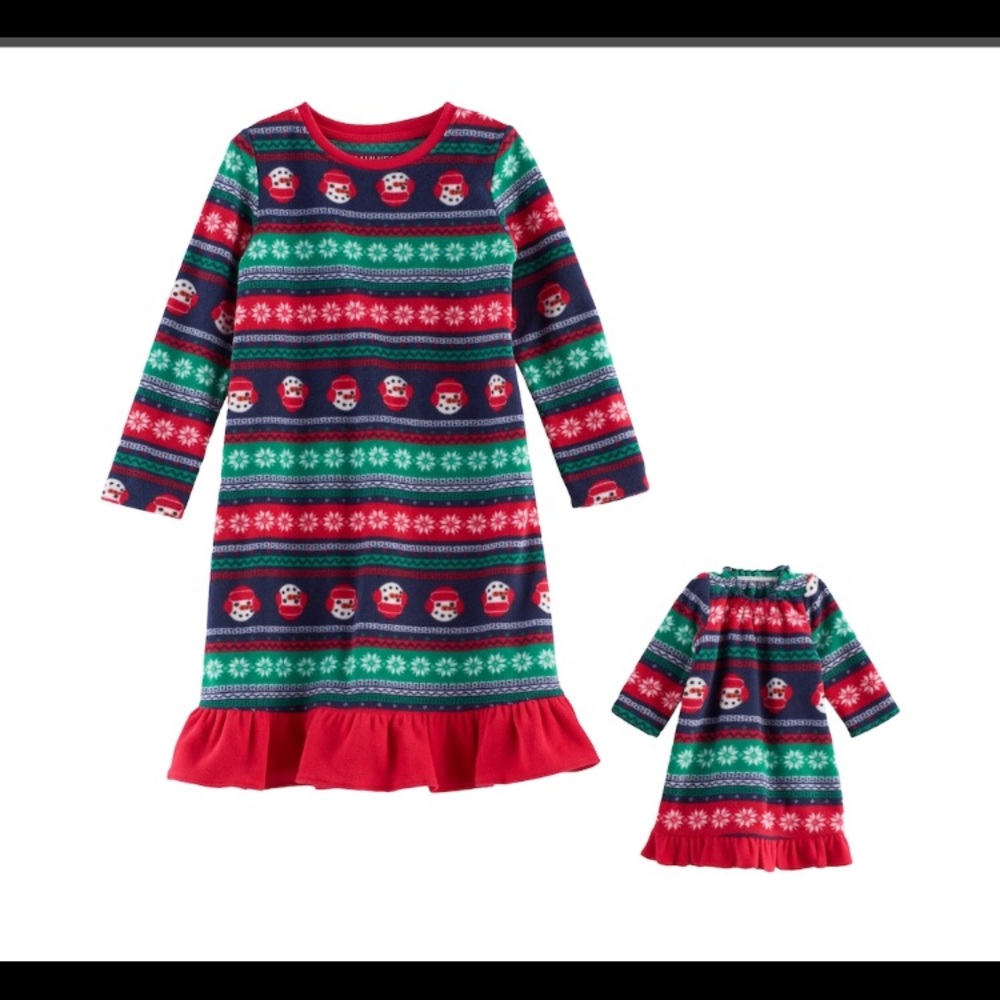 2-piece set includes: nightgown & doll gown size2T
